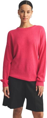 Women's Lightweight Reversible Cashmere Crewneck Sweater in Saudi Arabia