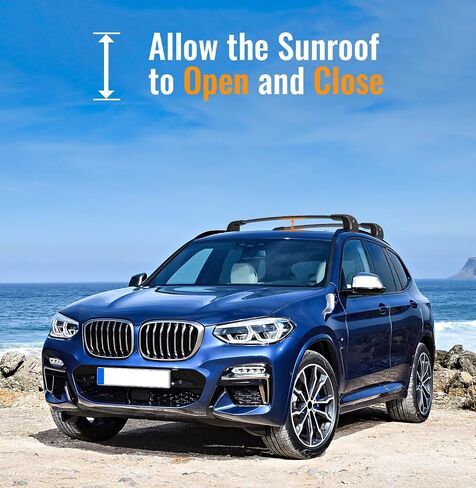 Roof Rack Cross Bars Compatible with BMW X3 G01 2019-2025, Aluminum Lockable Crossbars for Rooftop Cargo Carrier Luggage Kayak Canoe Bike Snowboard in Kuwait