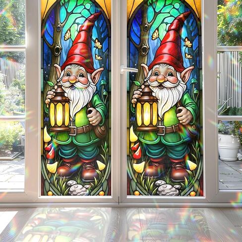 Sugar Skull Girl Stained Glass Window Film, Decorative Sugar Skull Girl Stained Glass Window Film, Sugar Skull Girl Stained Glass Window Film for Bathroom Door Heat Anti UV in Kuwait