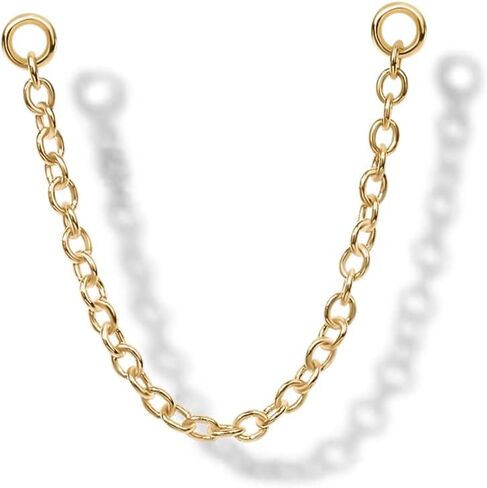 PAVOI 14K MOLD SARRINGS CONNECTOR for Women | سلسلة التدوير القابلة للتحويل لثقب مزدوج in Kuwait