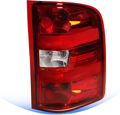 Tail Lights Compatible with 2007-2013 Chevy Silverado 1500 2500HD 3500HD GMC Sierra 2500HD 3500HD Taillight Assemblies Rear Brake Lamps Red Border (Right Passenger Side) in Saudi Arabia