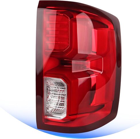 Tail Lights Compatible with 2007-2013 Chevy Silverado 1500 2500HD 3500HD GMC Sierra 2500HD 3500HD Taillight Assemblies Rear Brake Lamps Red Border (Right Passenger Side) in Kuwait