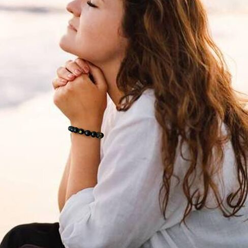 Feng Shui Pi Xi سوار سوار سوار-سوار سوار فيتنامي الذهب الذهب الطبيعي الحجارة الثروة ووفرة الازدهار وفرة الحماية من النقود ، الحظ بودها Beads-Eltastic سوار للنساء والرجال 2025 هدايا عصرية in Saudi Arabia