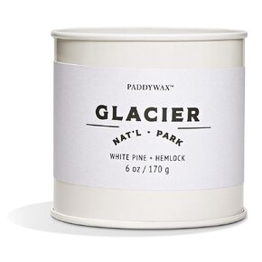 PADDYWAX Parks Glacier Tin Candle, 6 OZ