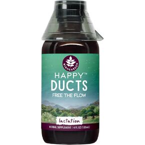 WishGarden Herbs Happy Ducts Lactation Support - Clogged Milk Duct Relief Supplement, Herbal Breastfeeding Support Supplement Tincture for Breast Engorgement Relief and Clogged Milk Ducts, 2oz