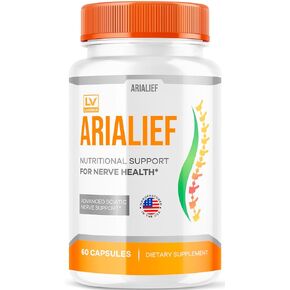 Arialief Capsules for Sciatica, Arialeaf Nutritional Support for Nerve Health, Arialeaf Prime Palm Sciatica, Aria Leaf Primepalm Aria LIEF Vitamin, 1 Month
