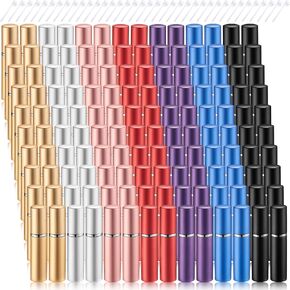 140 pcs 5ml قابلة لإعادة التعبئة العطور القابلة للإلغاء مصغرة زجاجة رذاذ سفر قابلة لإعادة ملء الزجاجة المحمولة مع 140 PCS أداة نقل مضخة موزع العطور للصادرة الصادرة