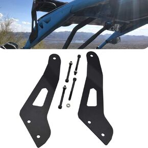 Compatible with 50 '' LED Light Bar Upper Roof Windshield Mounting Brackets Compatible with Can Am Maverick X3 and X3 Max 2017-2024 All Models
