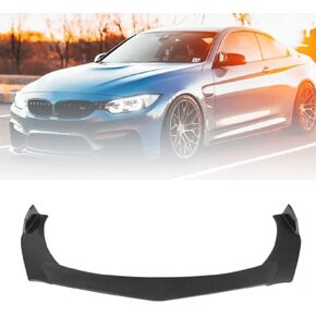 Universal Car Front Bumper Lip, Adjustable Air Dam Body Kit Chin Spoiler Splitter Diffuser 5PCS/Set, Glossy Black