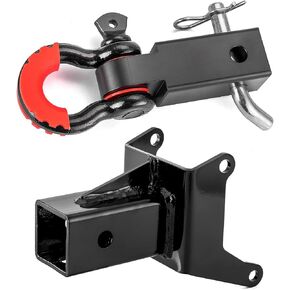 WeiSen UTV 2" Rear Receiver Hitch & 2" Shackle Hitch Receiver with 3/4'' D Ring Shackle, 7/8" Locking Pin Compatible with Can-Am Outlander & Renegade 1000 850 800 650 570 500 450 MAX XMR 2012-2025