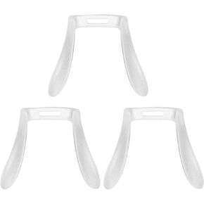 GLEAVI 3pcs Glasses Nose Pads Clear Plastic Glasses Sunglass Stand Plastic Shot Glasses Stick on Nose Pads Nose Cushion for Glasses Sunglasses Nose Pads Glasses Nose Mat Eyeglass Support