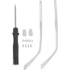 Metal Eyeglass Replacement Arms with Screws and Installation Tools, Eyeglass Repair Kit for Eyeglasses Sunglasses (1 Pair, Transparent) in Kuwait