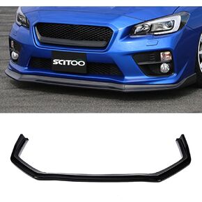 Scitoo Front Lip Spoiler يناسب 2015-2020 لـ Subaru WRX STI Black CS Style Lip الأمامي المصد أمامي