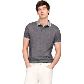 Tommy Hilfiger Men's Short Sleeve Casual Polo Shirts in Regular Fit with Interlocked Cotton