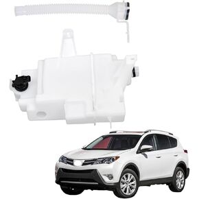 labwork Plastic Windshield Washer Fluid Reservoir Tank with Motor Sensor Hole and Tube Replacement for RAV4 2013-2018 85315-0R030