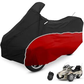 Full Cover Compatible with Can-Am Spyder RT/RT Limited 2020-2025, Reflective Strips, Outdoor Windproof Waterproof UV & Heat All Weather Protection Compatible with Spyder Accessories
