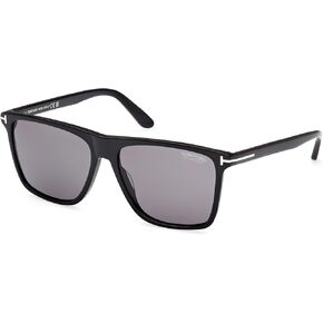 Tom Ford Fletcher Polarized Smoke Square Men's Sunglasses FT0832 01D 57