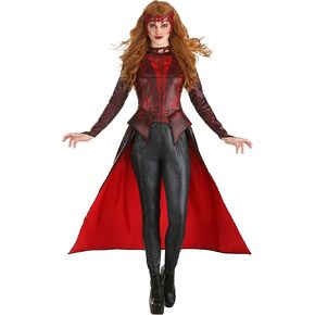 Jazwares Marvel Adult Scarlet Witch Hero Costume ، Womens Halloween Costume - Small Small مرخص رسميًا