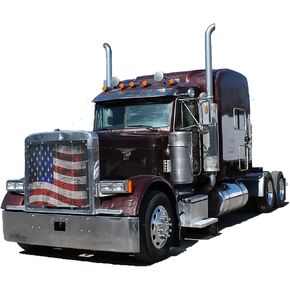 Old Glory Mesh Bug Screen for Peterbilt 379 Regular Hood 119"