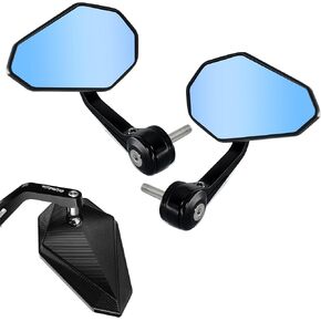 Blue Lens Side Bar End Mirror for YAMAHA MT-09 MT-09SP 2021-2023, Aluminum Alloy Made