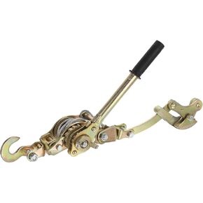 MECCANIXITY Come Along Winch,1 Ton Winch,Hand Cable Puller with 1 Hooks 1m/3.28FT Hand Power Cable Puller for Landscaping, Construction, Farm Work,Tight Line, Lifting, Freight Pack of 1