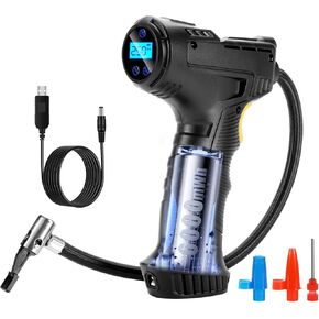 150PSI Portable Air Compressor for Car Tires – Digital Tire Inflator with LED Flashlight, 12V Auto Pump for Cars, Motorcycles, Bikes, and Sports Balls