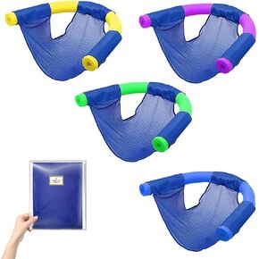 Pool Noodle Floating Mesh Chair for Floating Pool Noodle, Only Swimming Net Lounge Chair Seat, Great for Water Relaxation