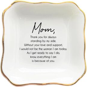 Ceramic Ring Dish, Mother Of The Bride Jewelry Dish, Everything I Am Is Because Of You, Mother Of The Bride Gifts From Bride, Mother Daughter Gift, Bridal Shower Gifts