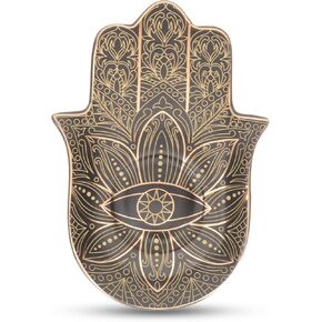 Zerodeko حلية مجوهرات الطبق Hamsa شرير عين اليد خاتم سيراميك حامل أقراط القلاد
