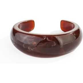 Chunky Acrylic Bangles Bracelets For Women Geometric Acrylic Resin Acetate Mottled Wide Bangle Bracelet Statement Colorful bangles for Party