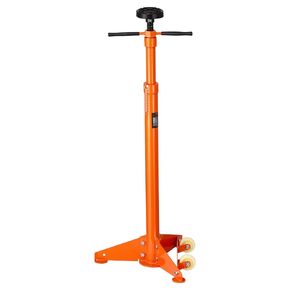 موقف دعم endhoist endhoist ، 3/4 طن سعة تحت حامل الرافعة جاك ، يرفع من 38.4 إلى 75.4 بوصة ، محمل مقبض الدوران المثبتة ، المسمار الملولب ذاتيا ، عجلتان ، مكونات مركبة الدعم