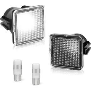 LED License Plate Light Compatible with 2016-2023 Toyota Tacoma & 2014-2021 Tundra Pickup Truck, License Plate Lights Assembly Tag Lamp with 6000K White LED Bulbs, Pack of 2