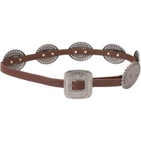 COZYEASE Women's PU Leather Tribal Buckle Waist Belt Adjustable Western Belts Boho Body Accessories