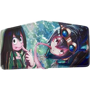 My Hero Academia Wallet Can Accommodate Credit Cards Cash Burable Clutch Anime Wallet for Women Men, 1, Minimalist Elegant Anime
