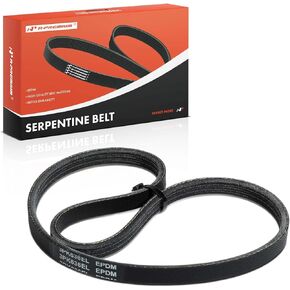 A-Premium Stretch Fit Serpentine Drive Belt Compatible with Ford, Mazda & Mercury Cars - Escape 2001-2006, Taurus 2004-2005, MPV 2004-2006, Tribute 2004-2006, Mariner 2005-2006, Sable 2004-2005 - 3.0L