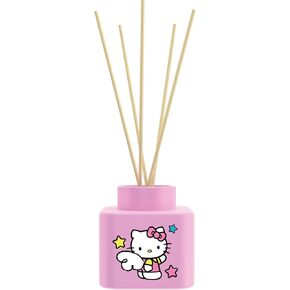 Hello Kitty Halloween Ceramic Reed Diffuser Set – Cinnamon Scent, Includes 120ml Oil & 5 Reed Sticks, Cute Black and Gold Pumpkin Design for Home, Office, or Gift in Kuwait