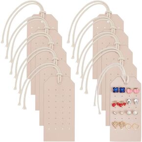 OLYCRAFT 10PCS VELVET STUD ANDROALS حاملي حرس محمولة 4.3x1.9 بوصة الخوخ نفخة ثقب بطاقات عرض القرط المخملية معلقة منظم حشن لأقراط السفر في المنزل تخزين المجوهرات