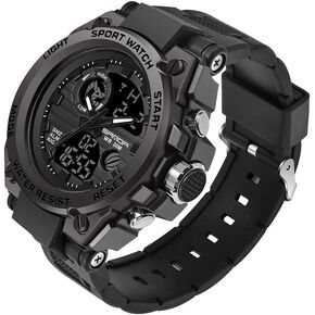 AIMES MENS يشاهد Sports Outdoor Waterproof Military Watch for Men Tactical Watch Digital Divital DIGRAY TOPTORT WARTID TECTICS MULTI-FUNCTION