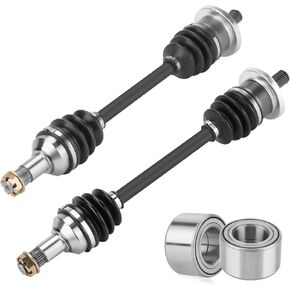Youxmoto Front Left+Right CV Axle & Wheel Bearing Kit Fit for ARCTIC CAT 450 450i 500 550 650 700-2006 2007 2008 2009 2010 2011 2012 2013 2014; 4340 Chromoly Steel CV Axle Drive Shaft