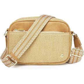 AOCINA RFID Straw Summer Purses for Women 2025 Woven Crossbody Bags Shoulder Handbags for Everyday Beach Travel Vacation