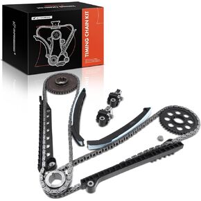 A-Premium Timing Chain Kit W/Tensioner & Guide [FIT SOHC ، 8،10cyl 5.4L 6.8L] متوافق مع Ford E-150 E-350 Econoline ، الرحلات ، E-350 E-450 F-150 F-150 F-350 Super Duty ، F53 & More