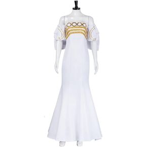 Princess Serenity Cosplay Costume Moon Tsukino Usagi White Dress Women Halloween Outfit