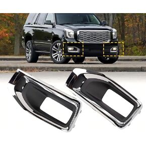 1 زوج من إطار إطار الضباب الأمامي للزوج من GMC Yukon XL Denali SLT SLT 2015-2020 يحل محل 2936426 ، GM1038187 ، 22936427 ، GM1039187