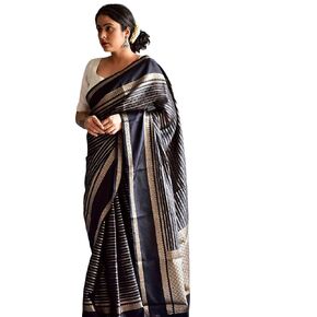 Sundarii Chanderi Silk Saree | Wedding & Festive Wear Saree for Women with Blouse piece