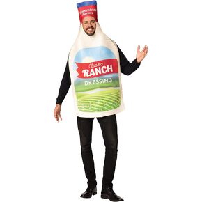 Rasta Imposta Ranch Dressing Bottle Costume Salad Cobb Condiments Food Seasoning Dip Buttermilk Dress Up Cosplay Party Costumes, Adult One Size