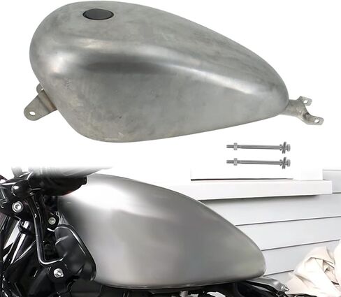 Motorcycle 12.5L / 3.3 Gallon Gas Fuel Tank Fit for Harley Sportster XL 883 72 1200 X48 2007-2023 Unpainted in Saudi Arabia