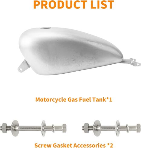 Motorcycle 12.5L / 3.3 Gallon Gas Fuel Tank Fit for Harley Sportster XL 883 72 1200 X48 2007-2023 Unpainted in Saudi Arabia