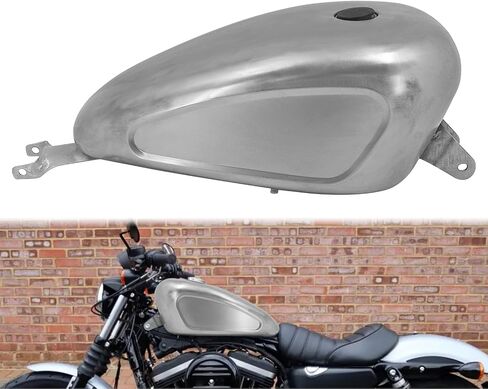 Motorcycle 12.5L / 3.3 Gallon Gas Fuel Tank Fit for Harley Sportster XL 883 72 1200 X48 2007-2023 Unpainted in Saudi Arabia