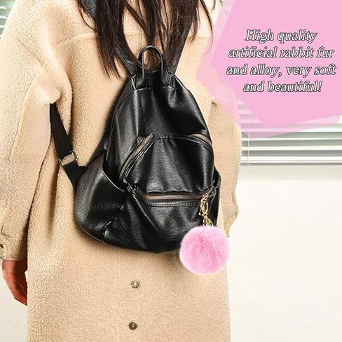 8 Pieces Fluffy Steering Wheel Cover Set, LUOYOYY Cute Fur Car Accessories Winter-Warm Furry Steering Wheel Cover Fashion Universal Fuzzy Car Accessories Sets for Women Girls (Pink) in Kuwait