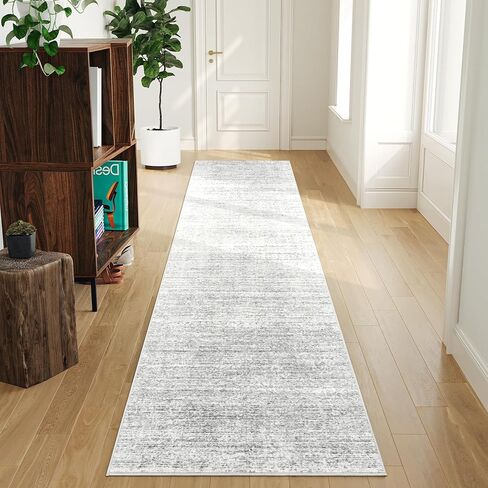 Art&Tuft Washable Runner Rug 2x8 - Kitchen Runner Rug Non-Slip, Soft Low Pile Hallway Runner for Bedroom Bathroom Laundry Living Room, Beige in Kuwait